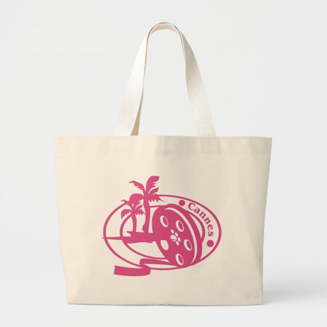 Bolsa Tote Grande Selo de Cannes (Frente)
