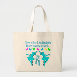 BOLSA TOTE GRANDE SEM MEDO APENAS DE FÉ BALLERINA