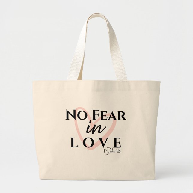 Bolsa Tote Grande Sem Medo no Amor (Frente)