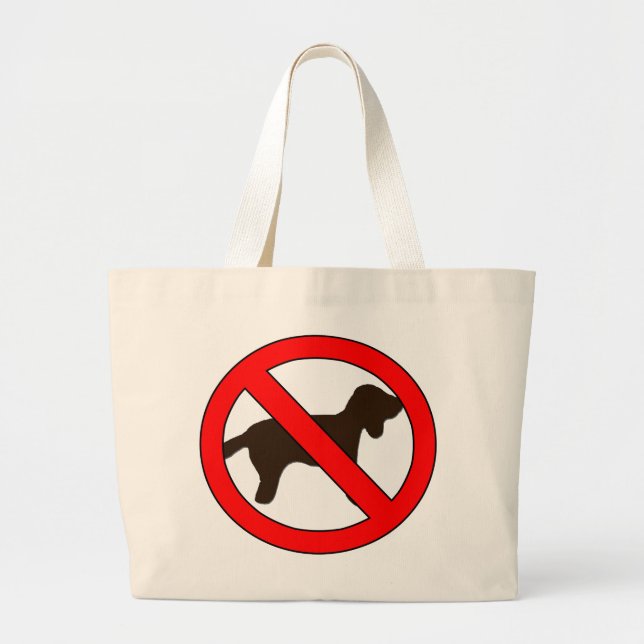 Bolsa Tote Grande Sem Sinal de Cães (Frente)