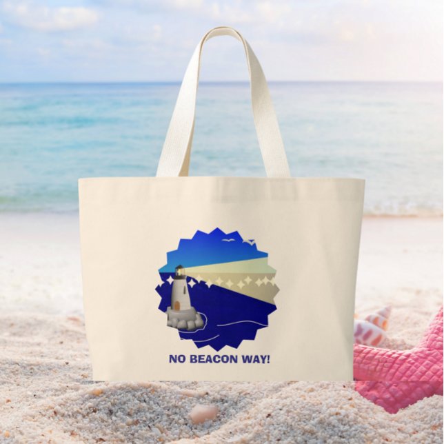 Bolsa Tote Grande Sem Sinalização! Piada de Farol Divertida (Criador carregado)