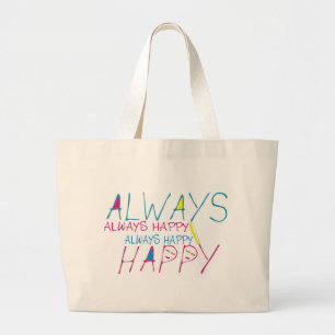 Bolsa Tote Grande Sempre feliz