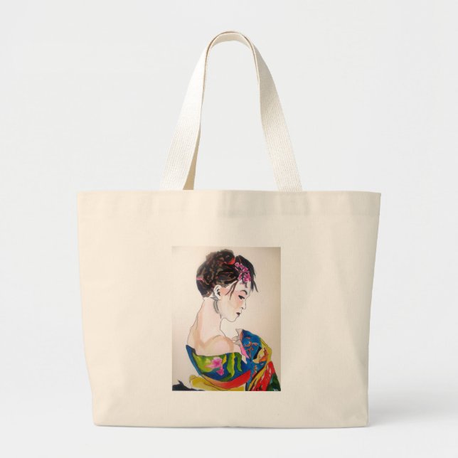 Bolsa Tote Grande Senhora com quimono (Frente)