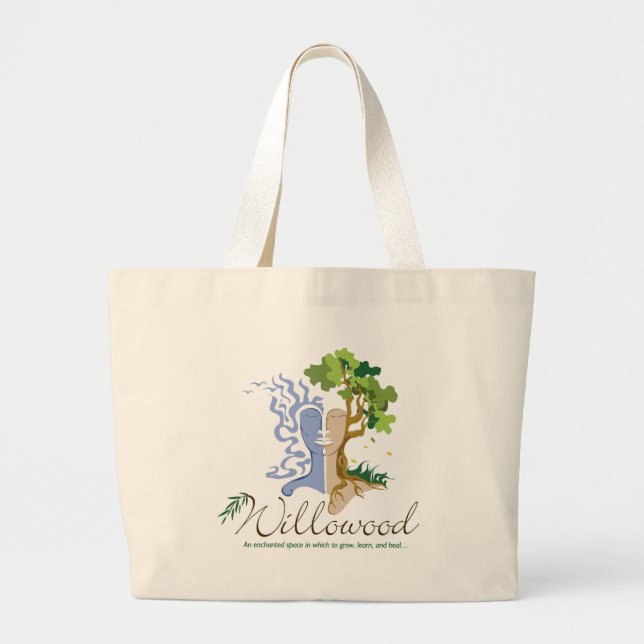 Bolsa Tote Grande Senhora da árvore de Willowood (Frente)
