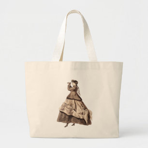Bolsa Tote Grande Senhora Steampunk Antica no Saco de Tote
