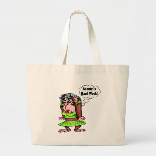 Bolsa Tote Grande Ser bonito é trabalho duro