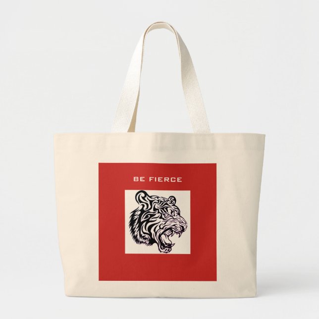 BOLSA TOTE GRANDE SER SACO DE TOTE DE TIGRE FIERAL (Frente)