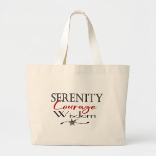 Bolsa Tote Grande Serenidade Coragem Sabedoria