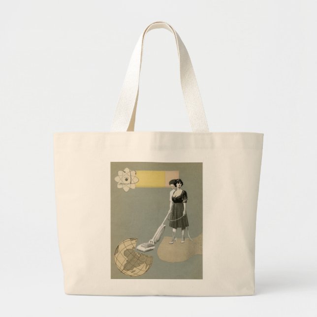 Bolsa Tote Grande Serviço da limpeza (Frente)
