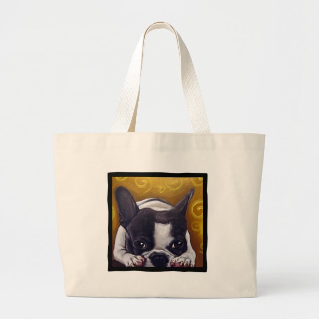 Bolsa Tote Grande Sesta Pied de Frenchie (Frente)