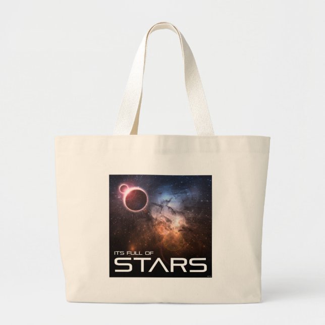 Bolsa Tote Grande Seu Cheio de estrelas (Frente)
