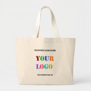 Bolsa Tote Grande Seu nome de logotipo Promocional personalizado par