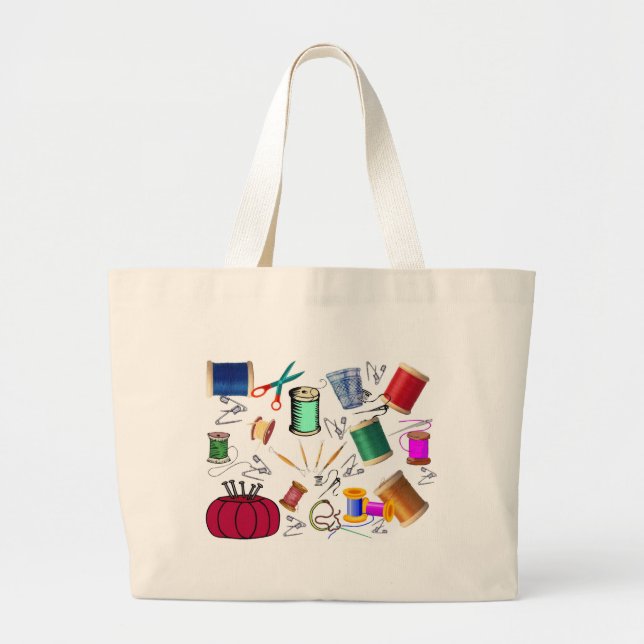 Bolsa Tote Grande Sew que (Frente)