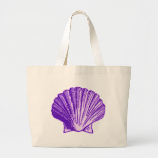 Bolsa Tote Grande Shell Roxo do Luar Tropical