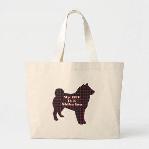 Bolsa Tote Grande Shiba Inu BFF Tote Bag