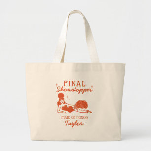 Bolsa Tote Grande Showgirl Espetáculo Final Solteira Dama de Honra