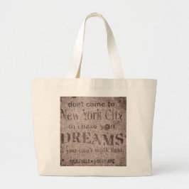 Bolsa Tote Grande "Sidewalk Dreams-Little Italy, NYC" Tote Bag