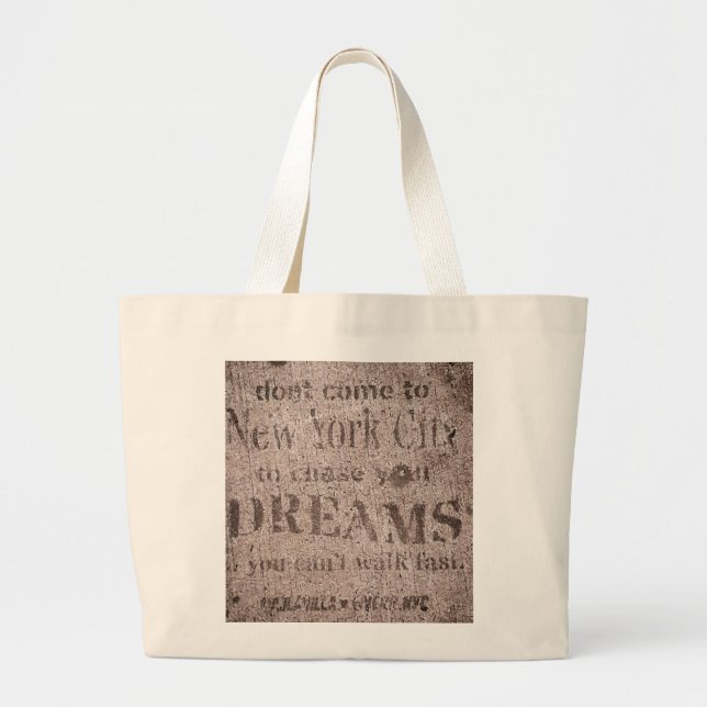 Bolsa Tote Grande "Sidewalk Dreams-Little Italy, NYC" Tote Bag (Frente)