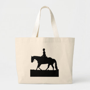 Bolsa Tote Grande Silhouette de Cavalo
