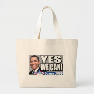 Bolsa Tote Grande Sim nós podemos! Saco de Obama