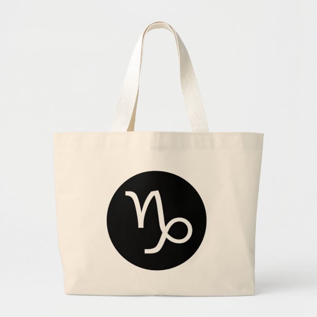 Bolsa Tote Grande Símbolo Capricorn (Frente)