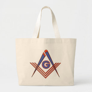 Bolsa Tote Grande Símbolo de Freemason