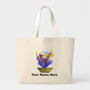 Bolsa Tote Grande Símbolo do cálice para a paz