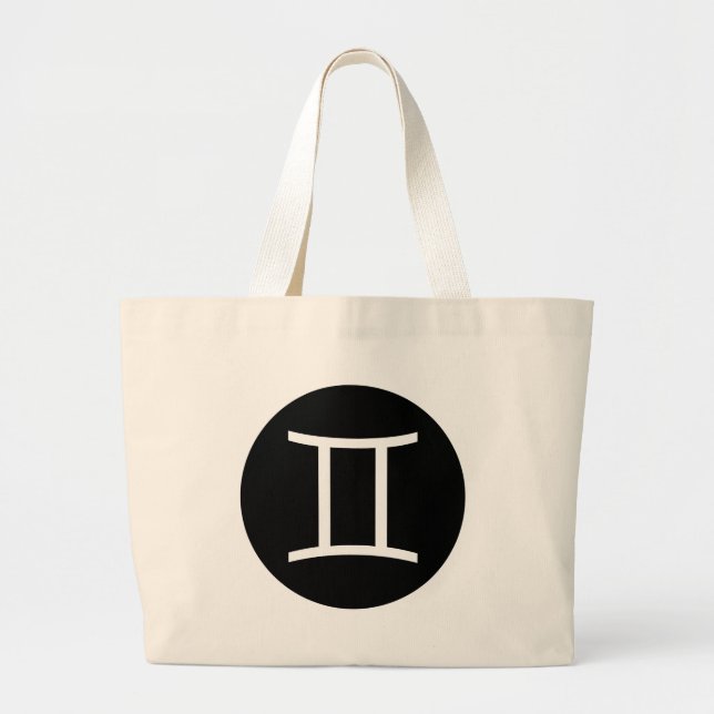 Bolsa Tote Grande Símbolo Gemini (Frente)
