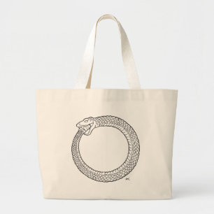 Bolsa Tote Grande Símbolo revolucionário de Ouroboros por estúdio