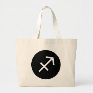 Bolsa Tote Grande Símbolo Sagittarius