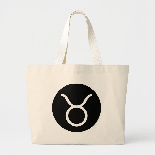 Bolsa Tote Grande Símbolo Taurus (Frente)