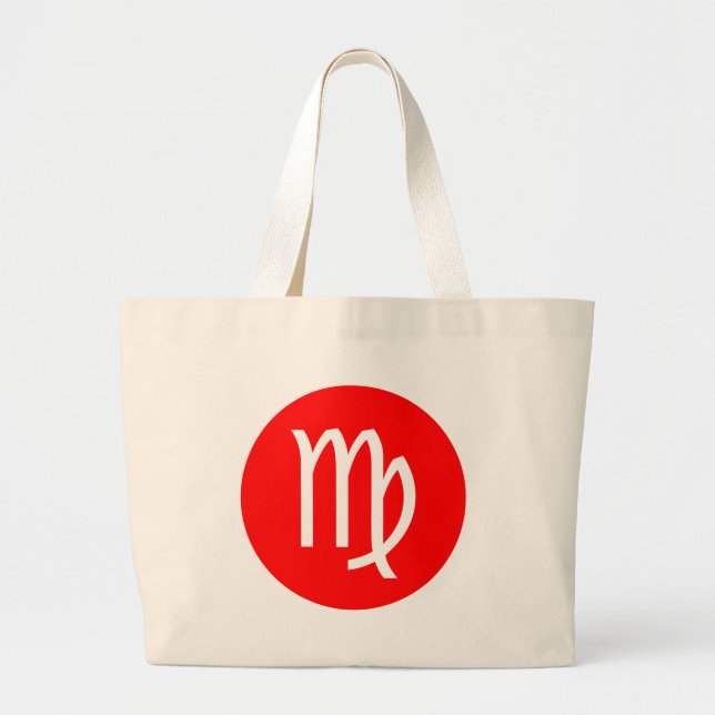 Bolsa Tote Grande Símbolo Virgo (Frente)