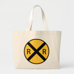 Bolsa Tote Grande Sinal de Estrada de Ferro