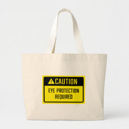 Bolsa Tote Grande Sinal de Proteção de Olho Necessário