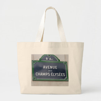 Bolsa Tote Grande Sinal de rua de Paris