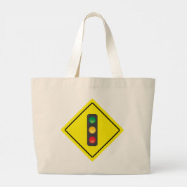 Bolsa Tote Grande Sinal de Tráfego Sinal Jumbo Tote Bag