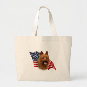 Bolsa Tote Grande Sinalizador Terrier australiano