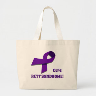 Bolsa Tote Grande Síndrome de Rett Fofo Saco de Consciência!