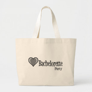 Bolsa Tote Grande SingleHeart-BacheloretteParty-Preto