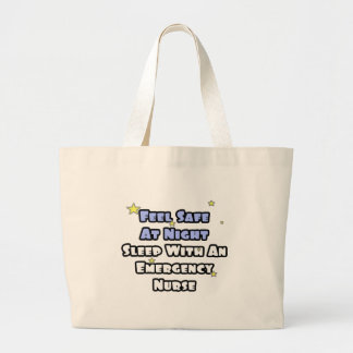Bolsa Tote Grande Sinta-Se Seguro À Noite Dormindo Com Uma Enfermeir