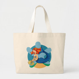 Bolsa Tote Grande Sirenita de Linda. Sirena, sirena