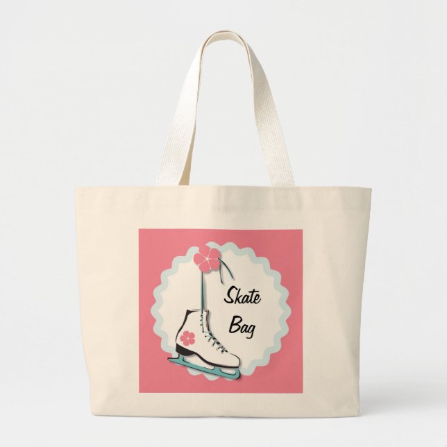 Bolsa Tote Grande Skate de gelo (Frente)