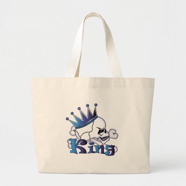 Bolsa Tote Grande Skull King (Frente)