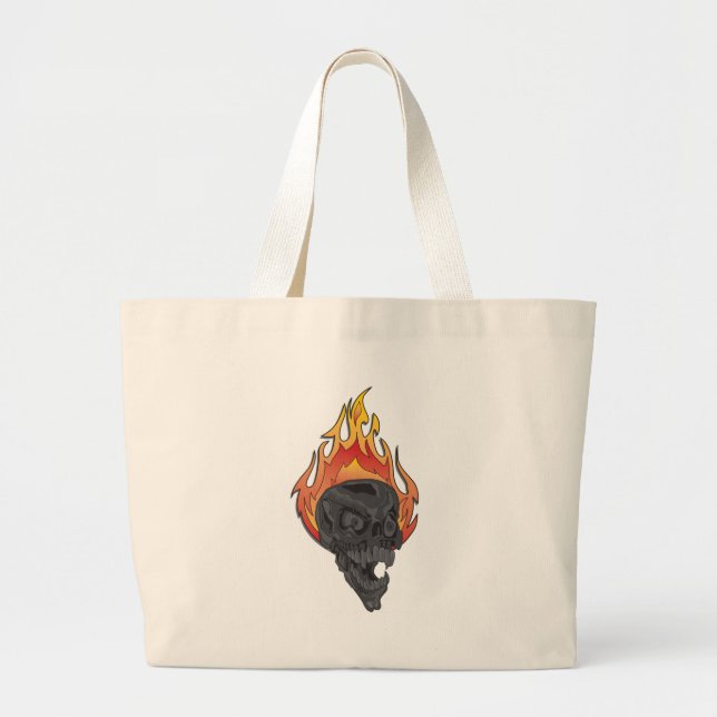 Bolsa Tote Grande Skulls para Cafe-Press3 (Frente)