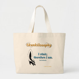 Bolsa Tote Grande Skunkilosofia: Eu Cheira Grande Saco de Tote