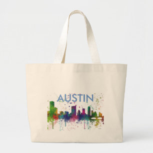 BOLSA TOTE GRANDE SKYLINE DE AUSTIN TEXAS
