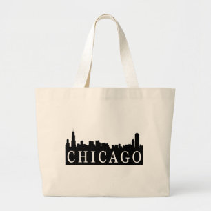 Bolsa Tote Grande Skyline de Chicago