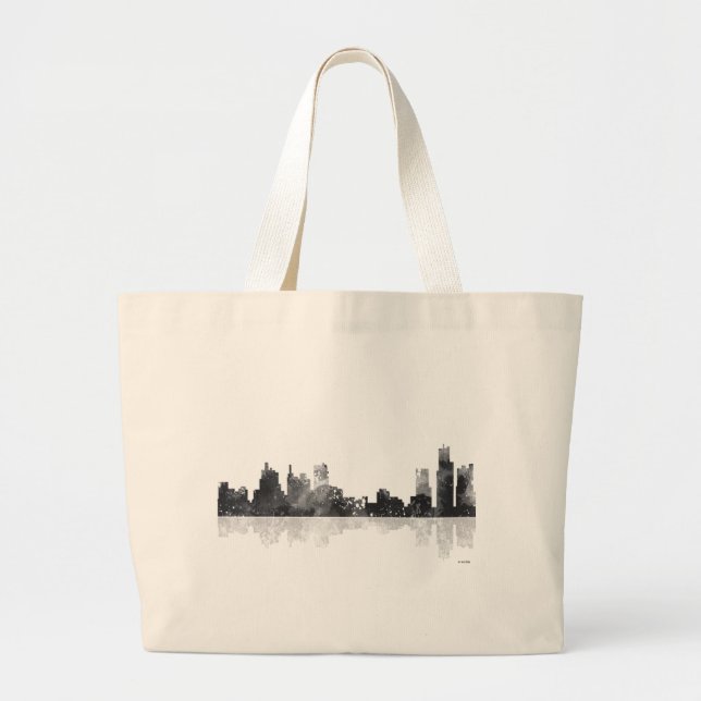 BOLSA TOTE GRANDE SKYLINE DE DETROIT, MICHIGAN (Frente)