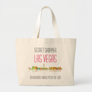 Bolsa Tote Grande Skyline de Las Vegas