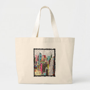 Bolsa Tote Grande Skyline de NYC